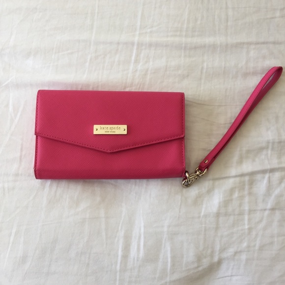kate spade Handbags - ♠️ Kate Spade Hot Pink Wallet/Wristlet/Case